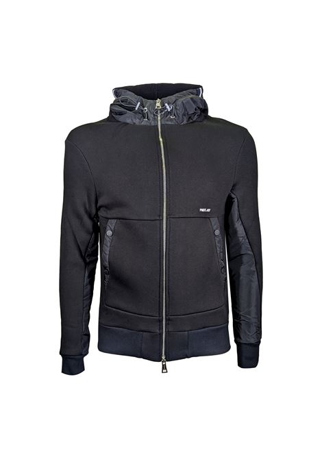 Felpa tessuto Mix con cerniera PMDS | Felpe | F22 699SW02